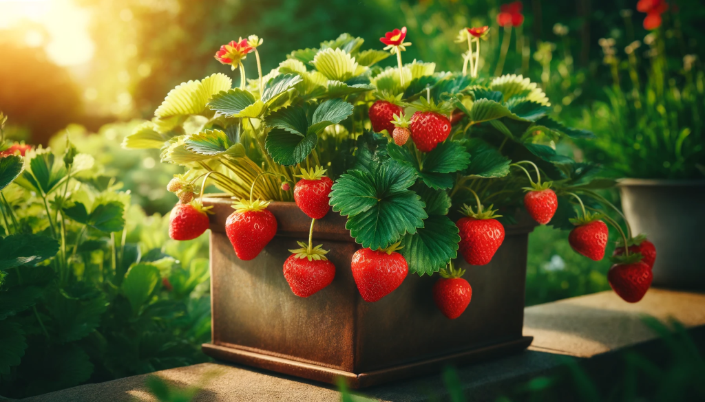 Fraise en jardinnière